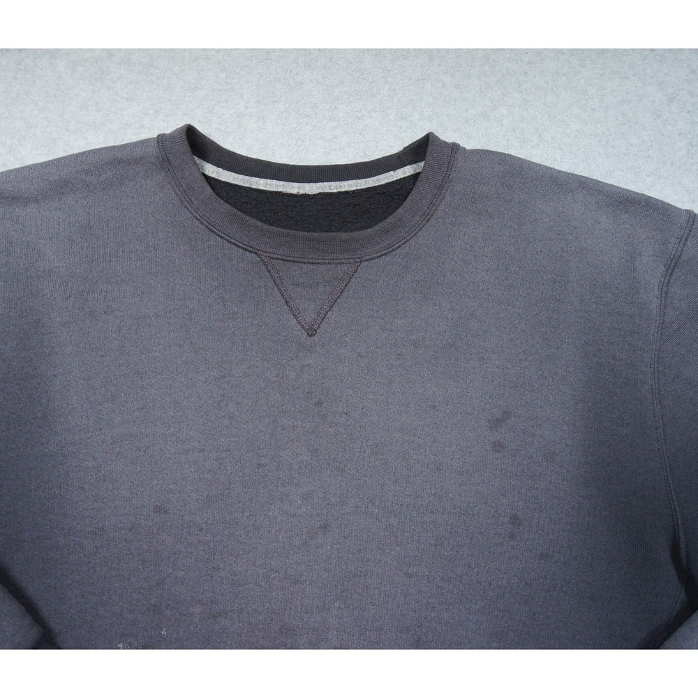 Russell Athletic Sweatshirt Mens XL Black Crewneck Pullover Sweater Faded - Picture 2 of 12